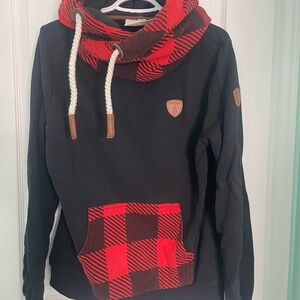 Wanakome Black and Red Hoodie